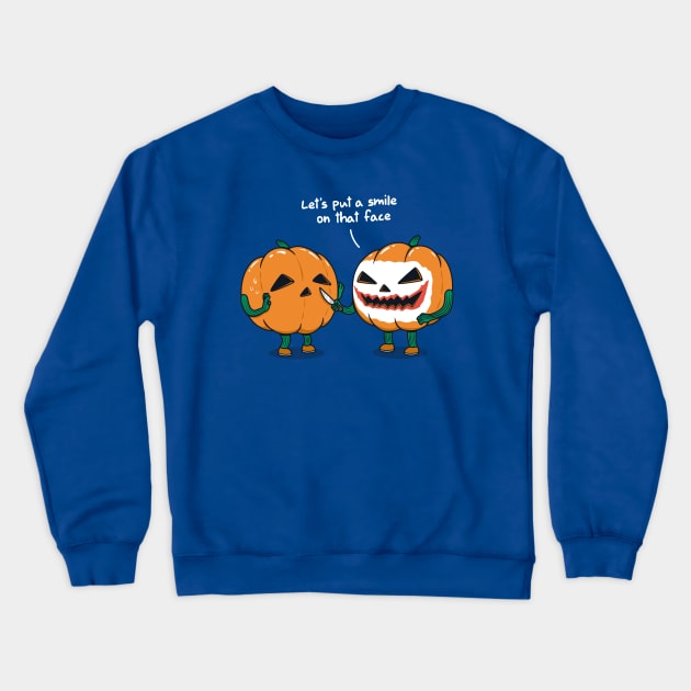 Smiley pumpkin Crewneck Sweatshirt by Eilex Design